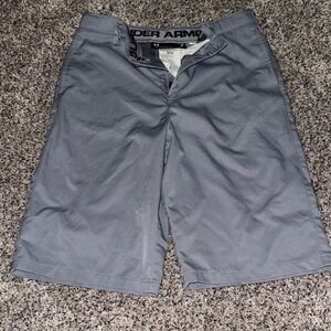 Under Armour Gray Athletic Shorts Lightweight Performance